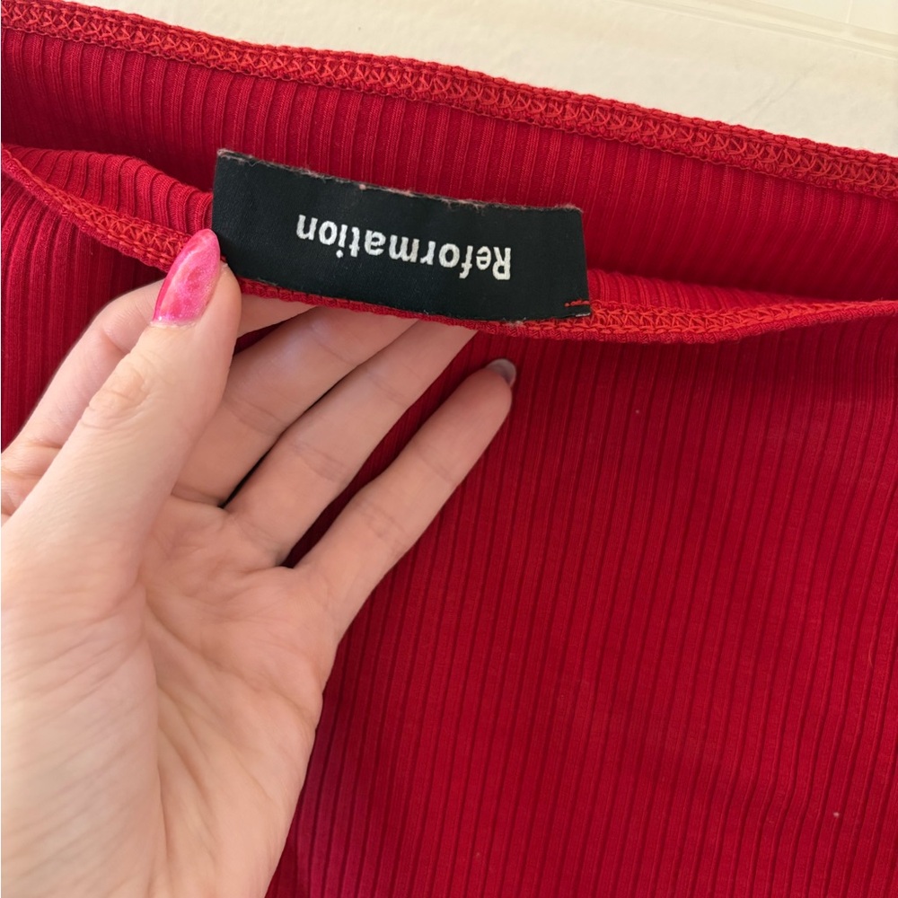 Reformation Red Tube Top - Picture 3 of 3
